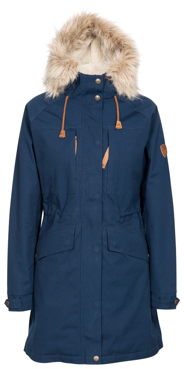 Trespass Faithful - Dame Parka Jakke - Navy-3XL