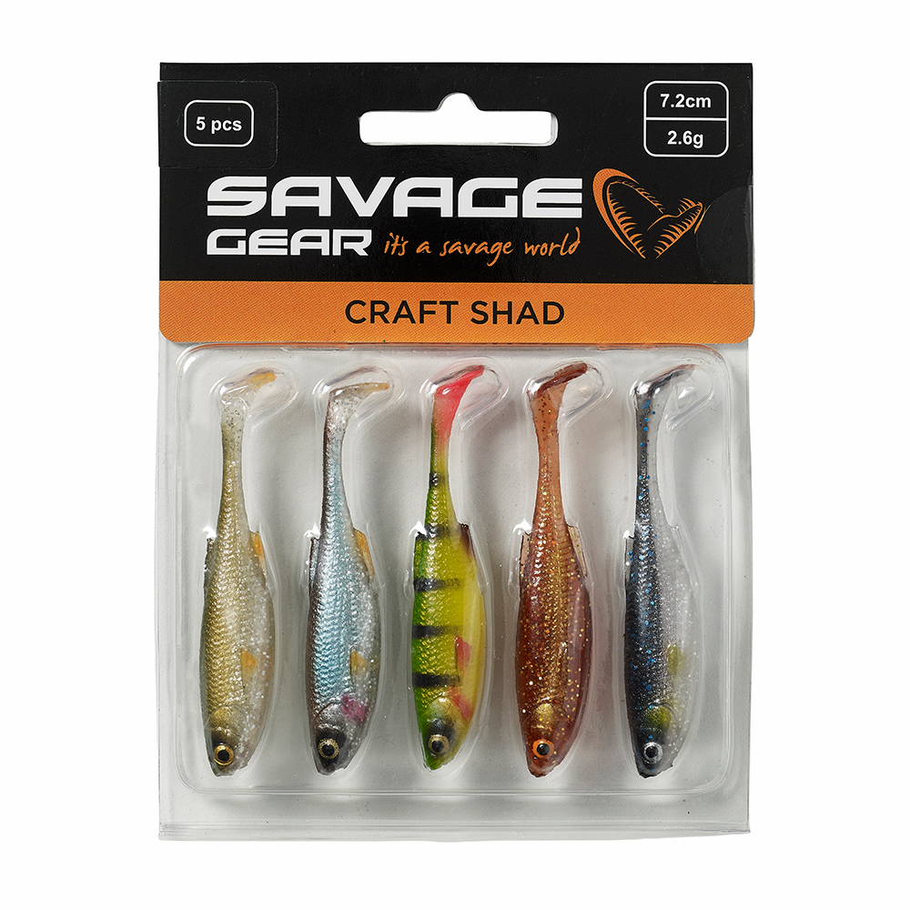 Savage Gear Craft Shad Clearwater Mix 5-pak-2,6g / 7,2 cm