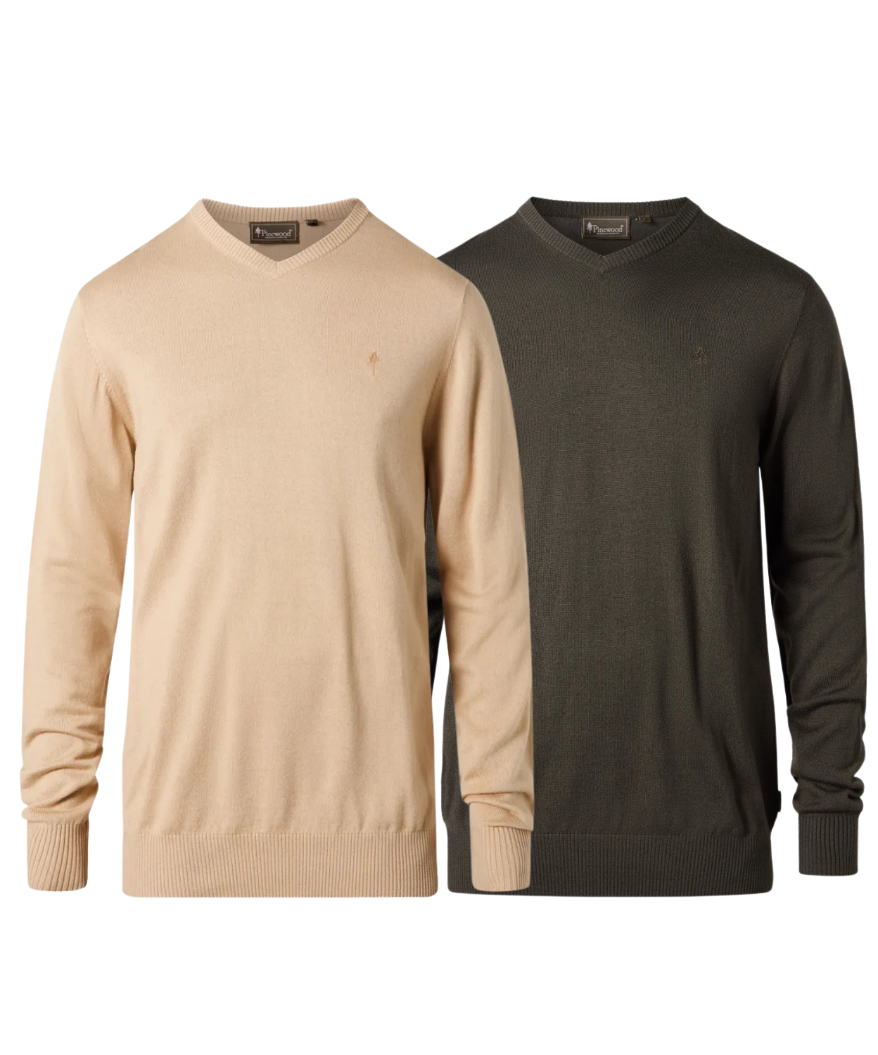 Pinewood Värnamo Merino Sweater-M-D.Mossgreen