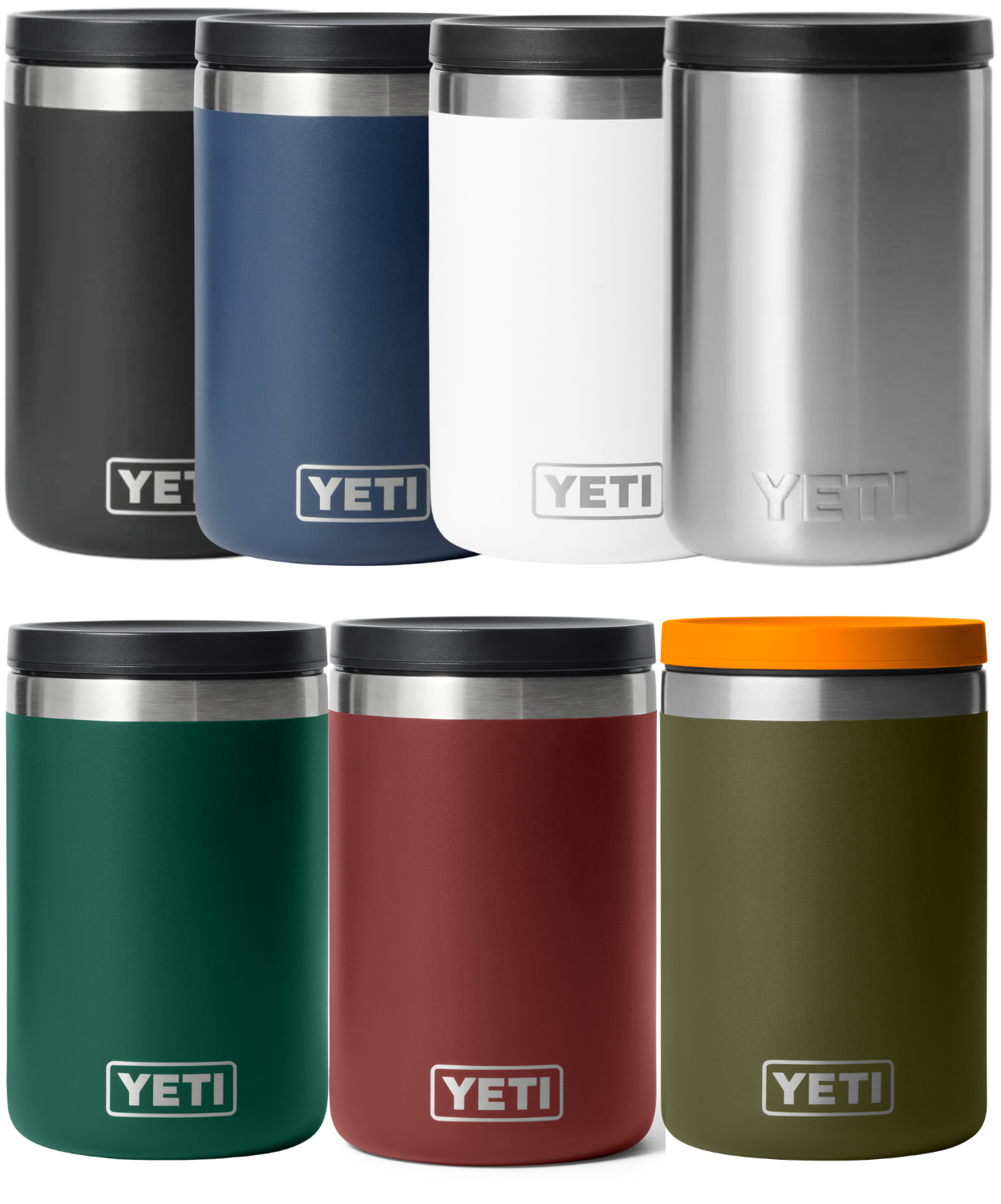 YETI - Rambler 16 Oz Insulated Food Jar (473 ML)-Olive/King Crab Orange