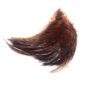 barred strung neck hackle brown