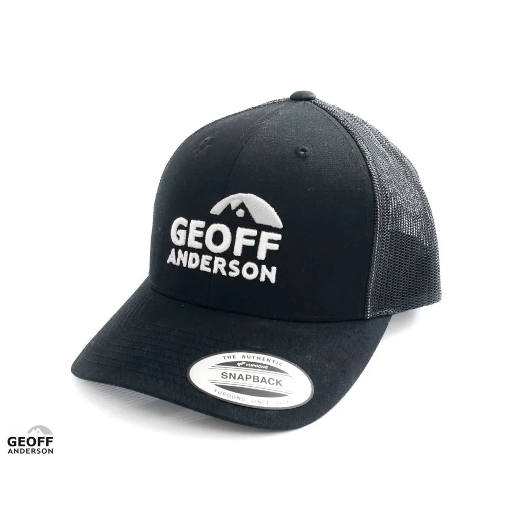 Geoff Anderson Snapback Trucker Cap - Black