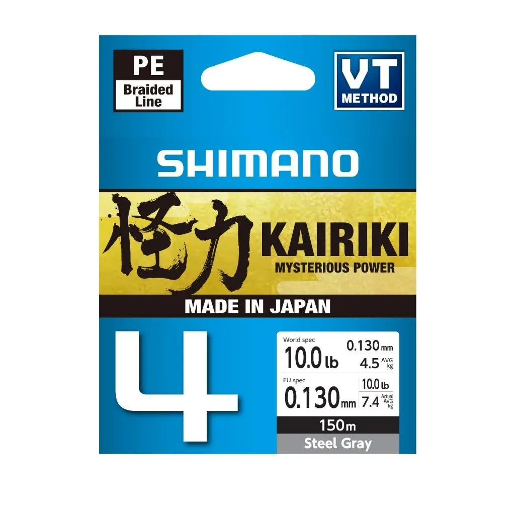 Shimano Kairiki 4 Steel Gray 150m