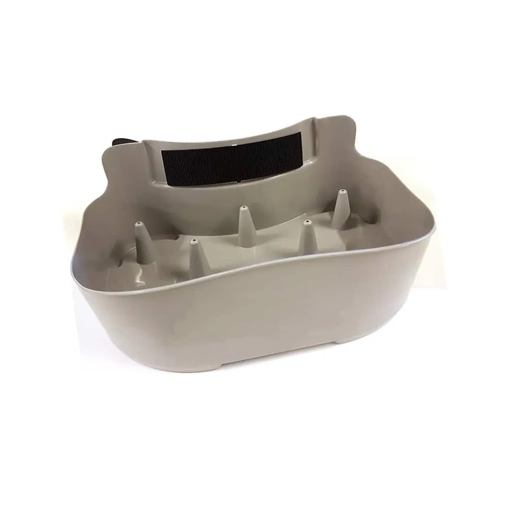 Linekurv med bælte - Grå