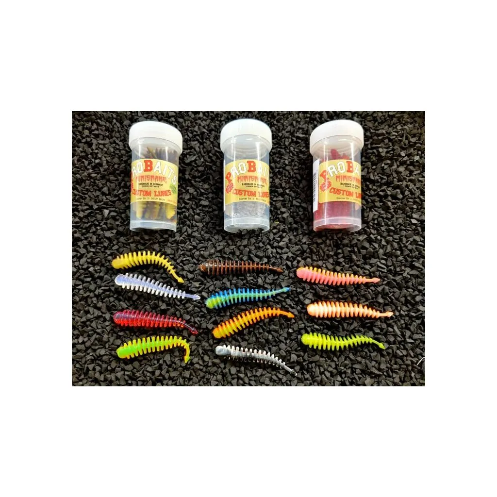 Pro Baits Custom Lures - Mini Snake - 6cm - 10stk - Mange forskellige farver