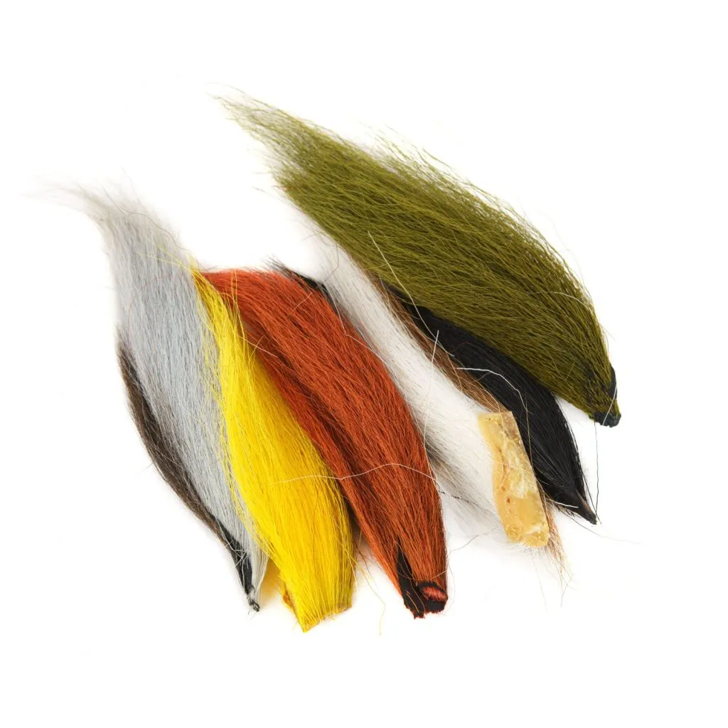 Bucktail assorteret - 6 standard farver