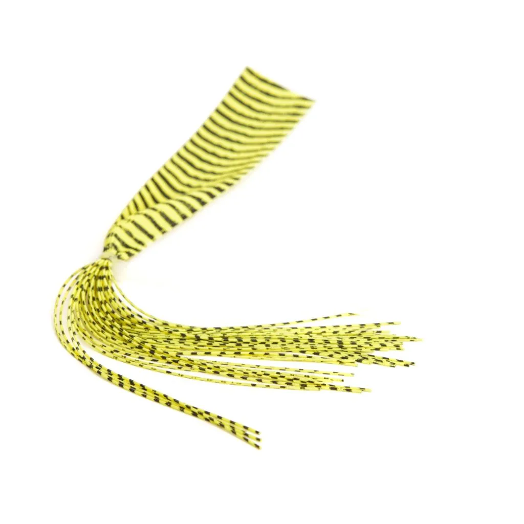 Barred round rubberlegs - gummiben - Yellow/Black