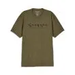 shround fill logo T-shirt military heather