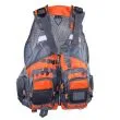 SFG Fiskevest Deluxe - Grå/Orange