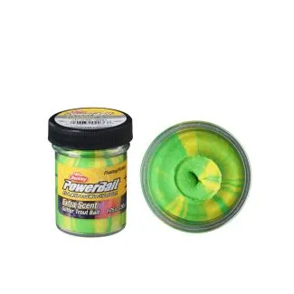 powerbait med glitter green/yellow