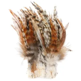 strung neck hackle grizzly