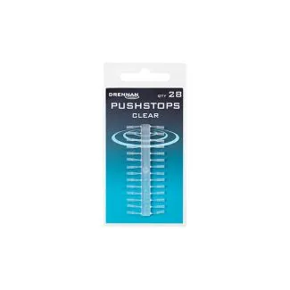 Drennan Push Stop Clear - 28stk