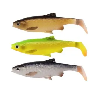 Savage Gear 3D Roach Paddle Tail - 10cm - 10g - 3 stk kit