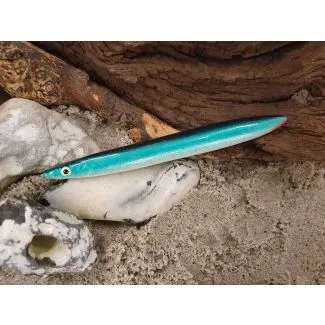 Savage Gear Line Thru Sandeel - 15g - Topgrej Edition - Tobis Grøn/Hvid med rød røv