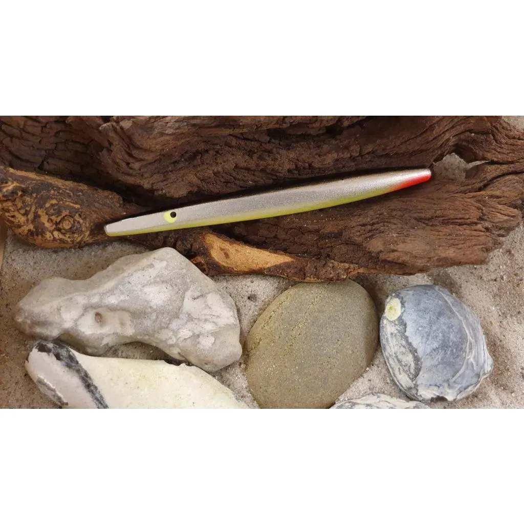 Otto Poulsen Tobis Wobler Gennemløber 9x70 - ca 10g - Topgrej Edition - Sort/Sølv/Gul med rød røv