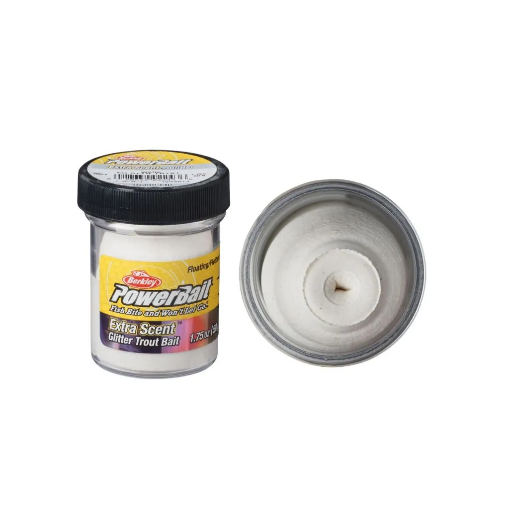 powerbait m glitter white