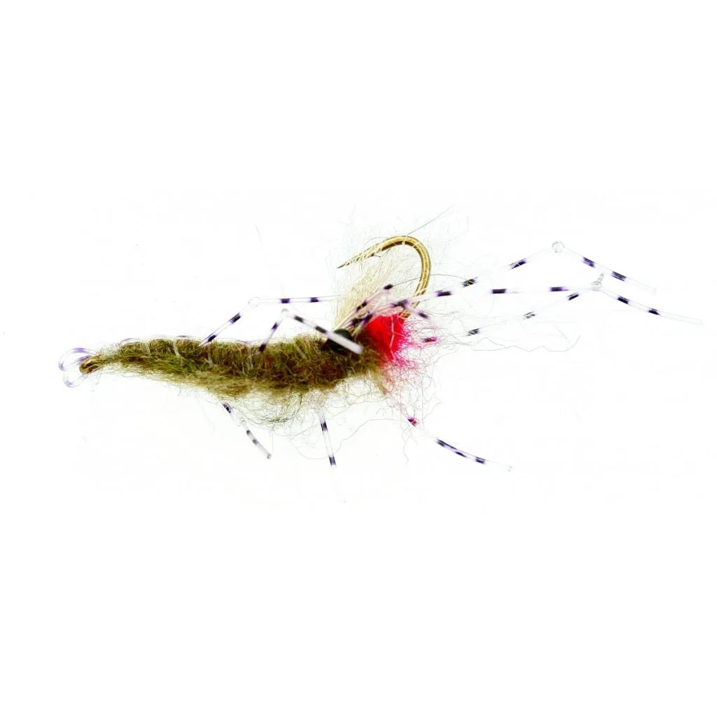 Perfect LeoShrimp Brun #4 - Up Side Down - Unique Flies - 1 stk.
