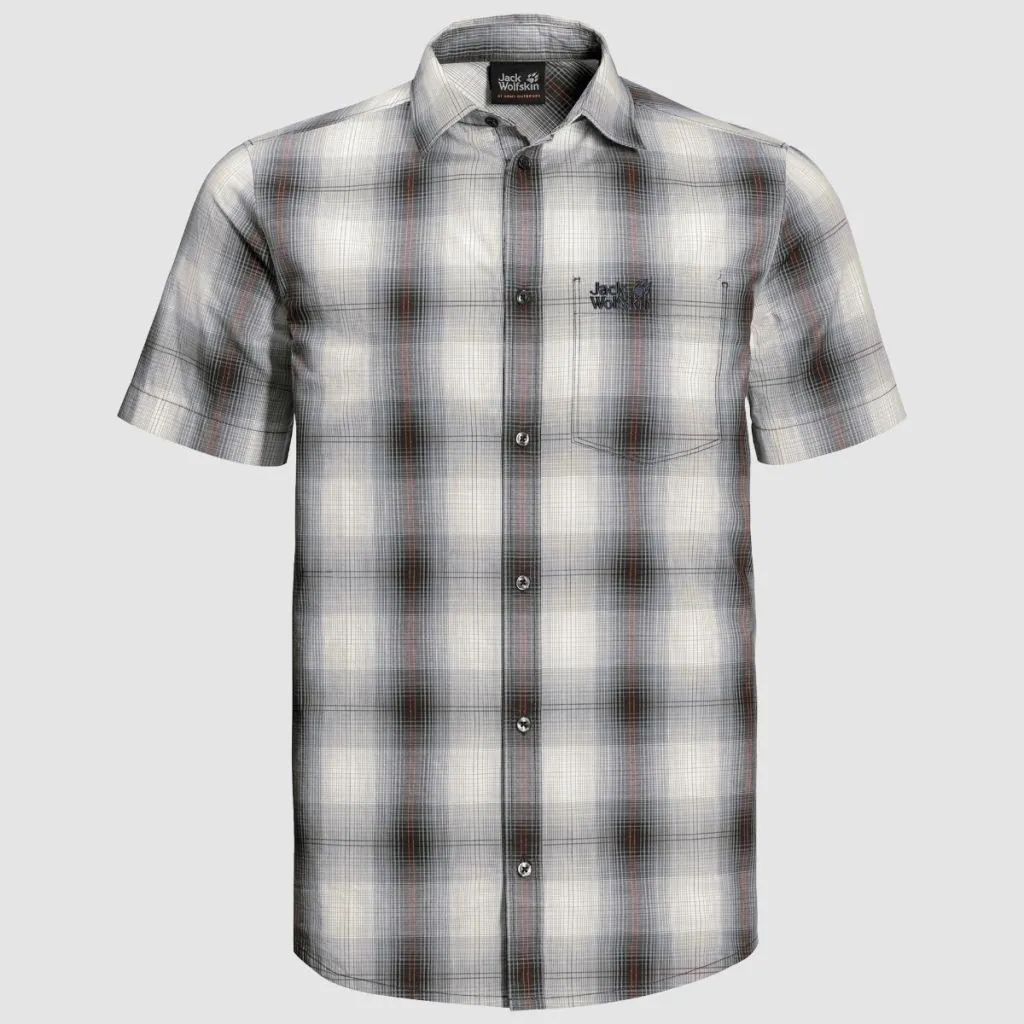 Jack Wolfskin Hot Chili Shirt - Dusty Grey Checks
