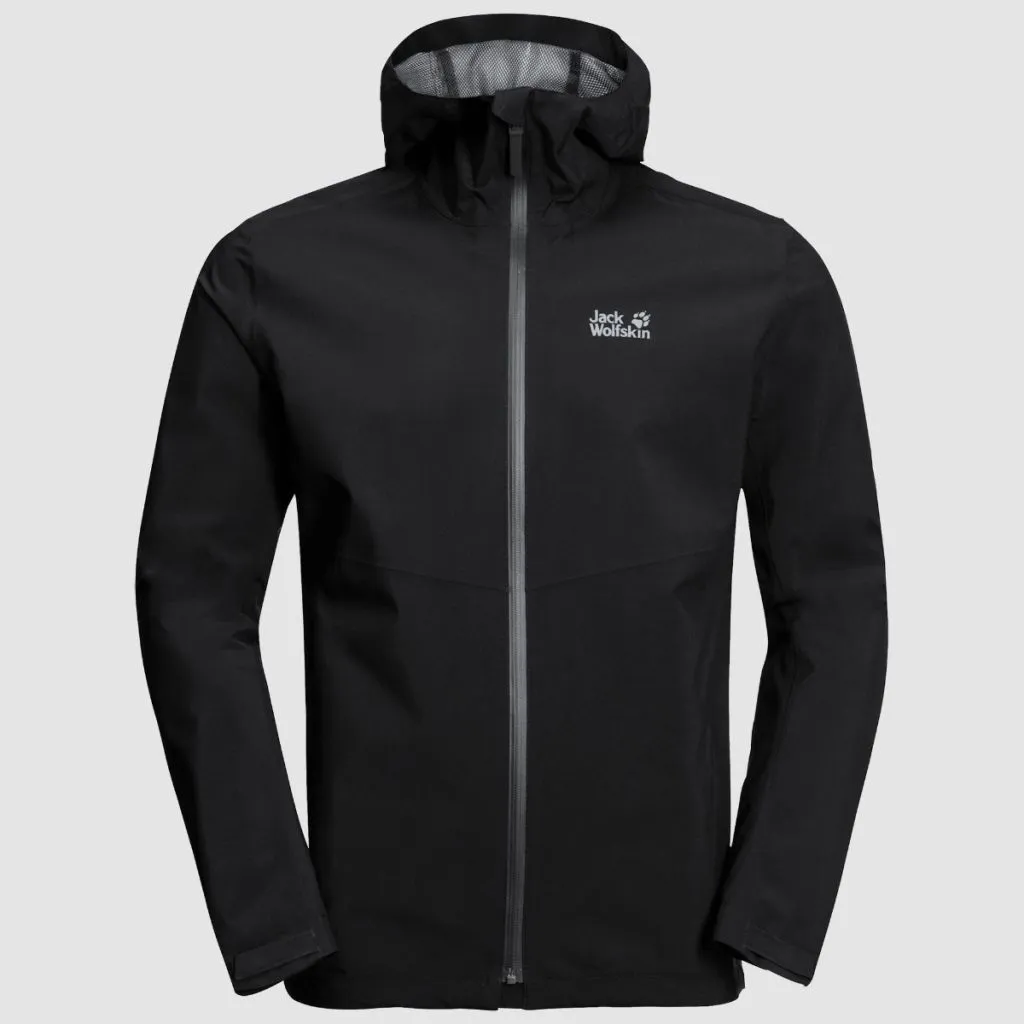 Jack Wolfskin JWP Shell - Regnjakke til herrer - Black