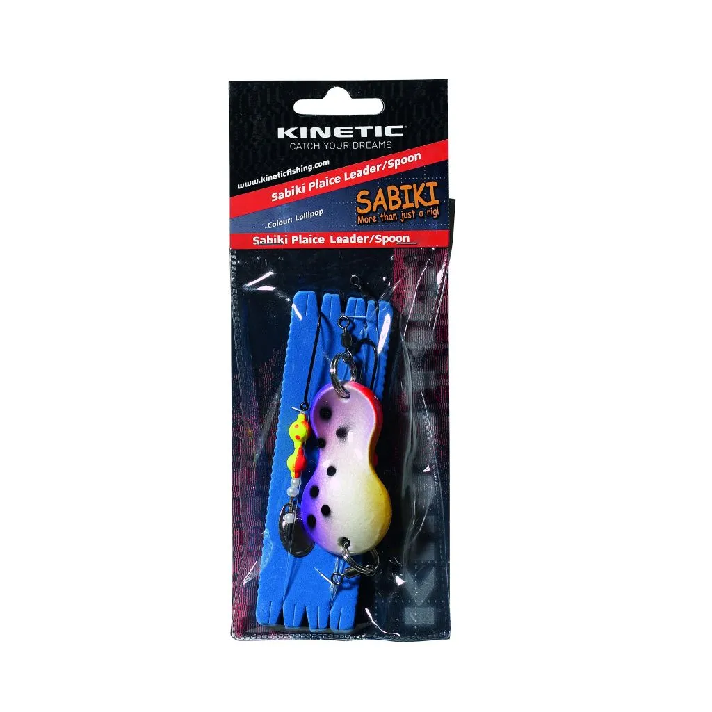 Kinetic Sabiki Plaice Leader/Spoon - 40g-Ske - Lollipop