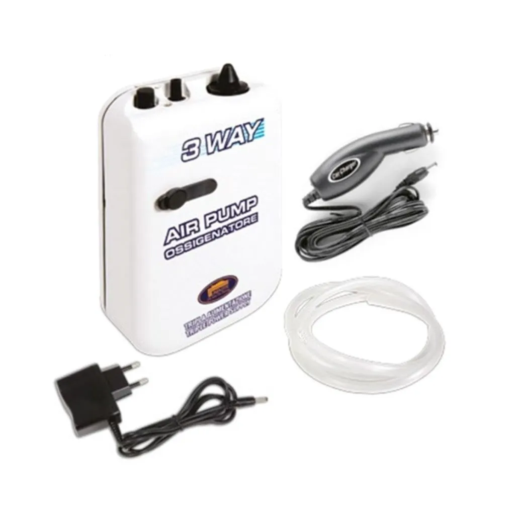 Lineaeffe Luftpumpe 2speed / Batteri og 220V + Bil