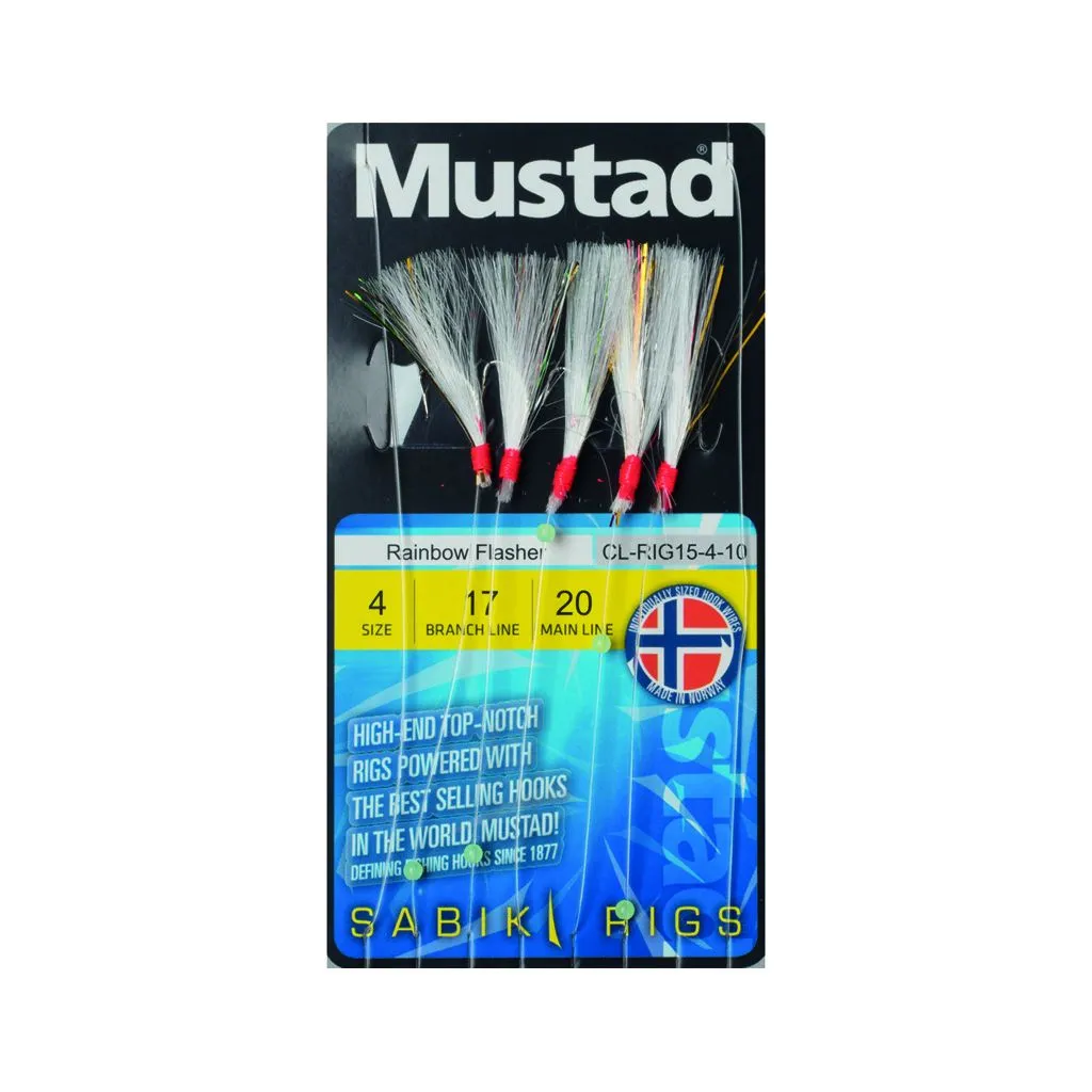 Mustad Multicolour Flash Rig15- Sildeforfang - #4