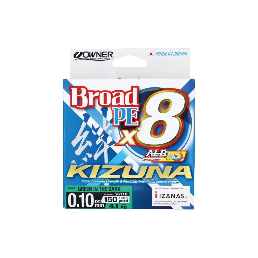 Owner Kizuna Fletline 8-braid - Grøn - 135m