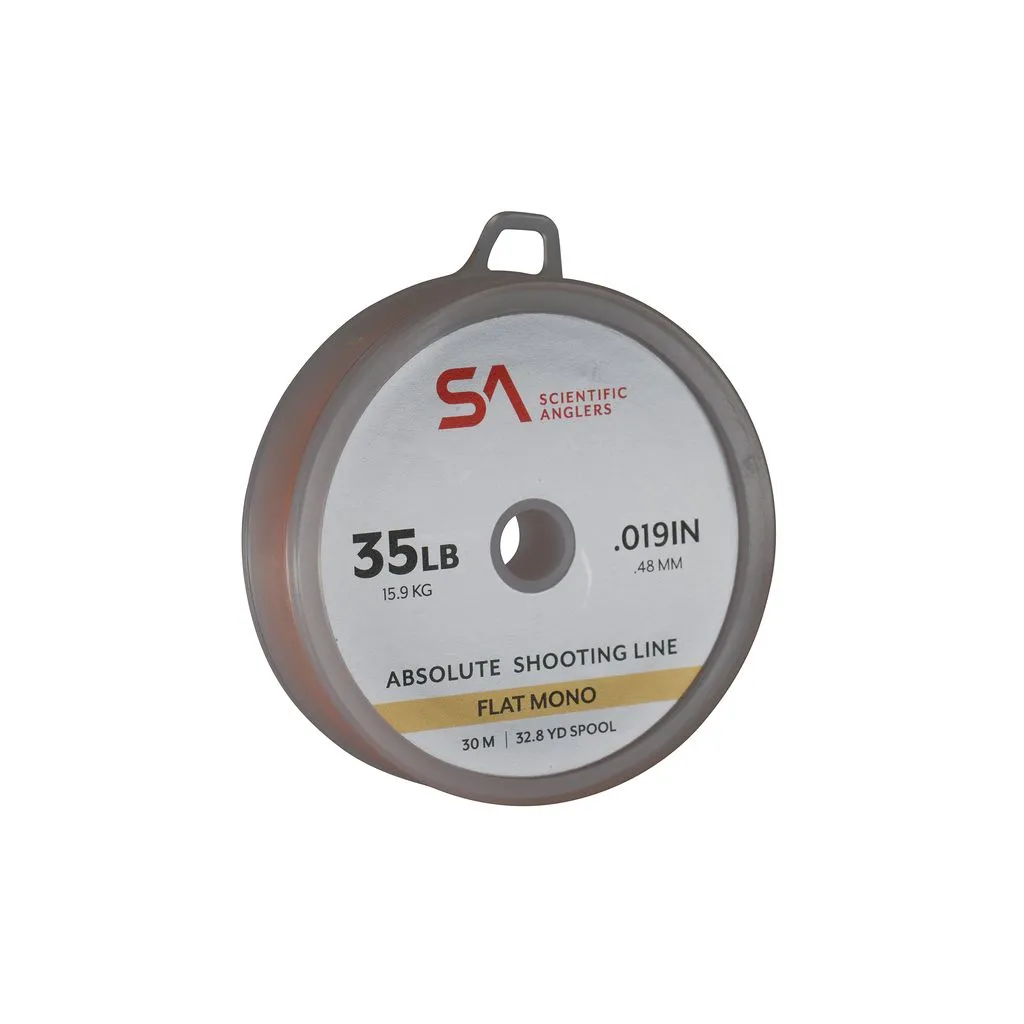 Scientific Anglers - Absolute Shooting Line Flat Mono 35lb 30m - Orange
