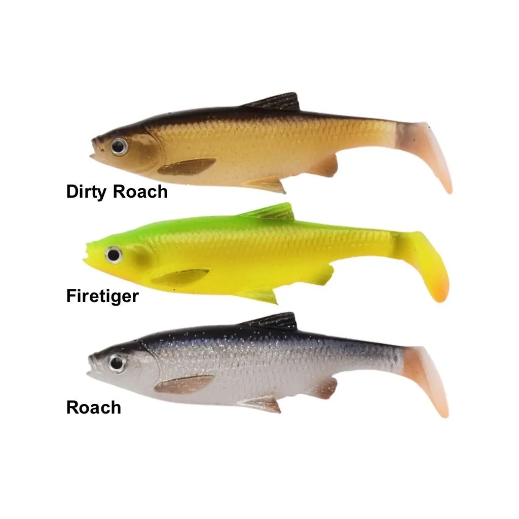 Savage Gear 3D Roach Paddle Tail - 7,5cm - 5g - 4 stk kit