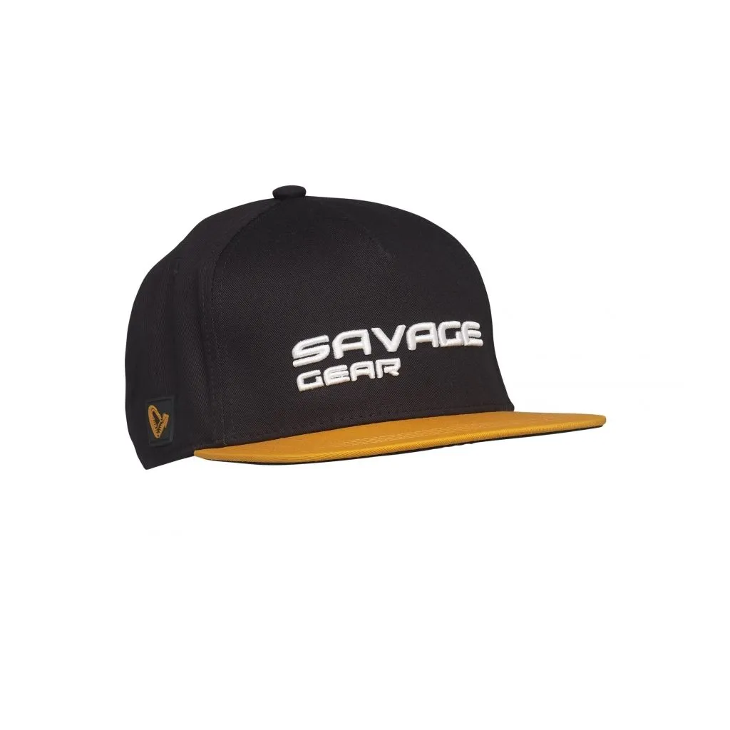 Savage Gear Flat Peak 3D Logo Cap Black Ink