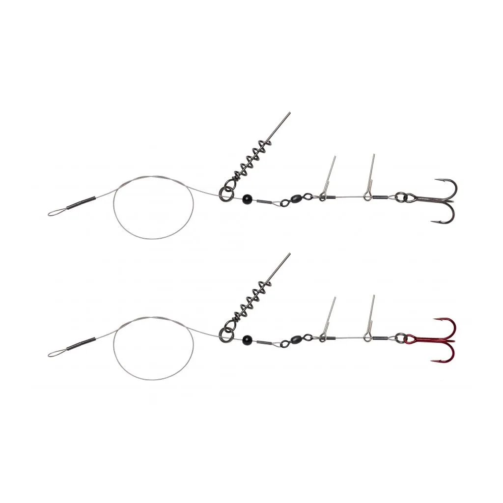 Savage Gear Linethru Corkscrew Rig - 2 pak
