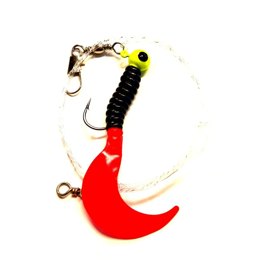 SFG Torsk og Sej Twister Rig #2/0 sort/rød