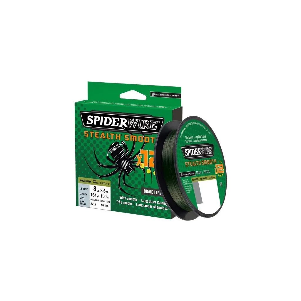 SpiderWire Stealth Smooth 12 - Moss Green - 150m