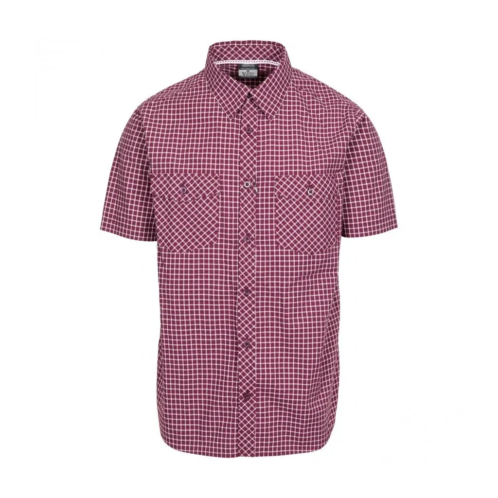 Trespass Uttoxeter kortærmet skjorte - Rød tern