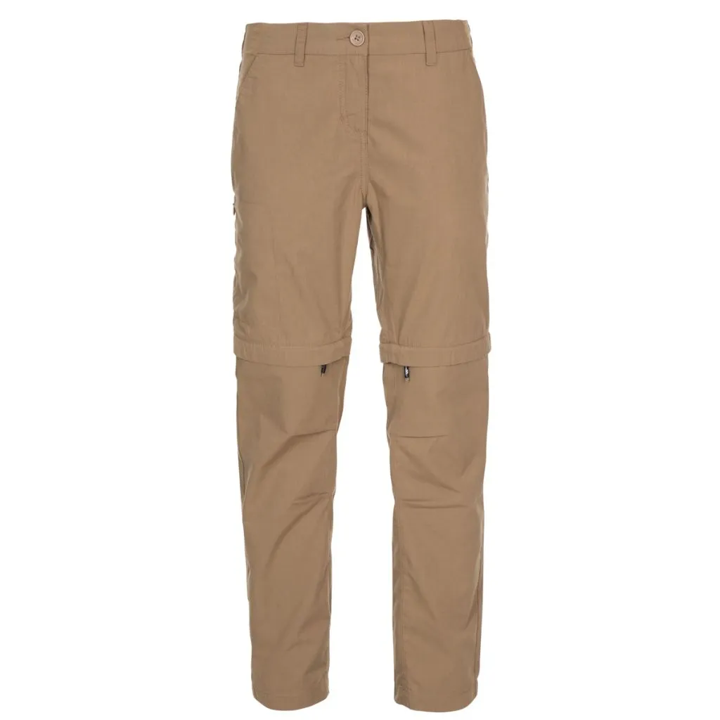 Trespass Clink Zip-off Dame Bukser - Cashew