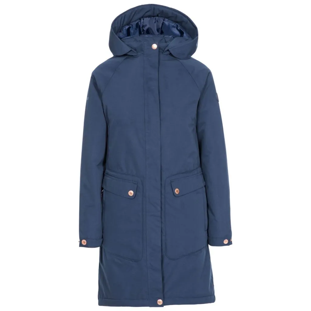 Trespass Tamara - Lang Dame jakke - Navy - Kun tilbage i XXL