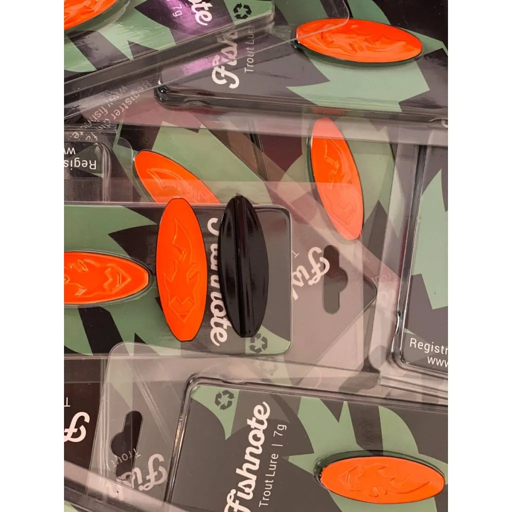 Fishnote Trout Lure 7g - Sort-Orange
