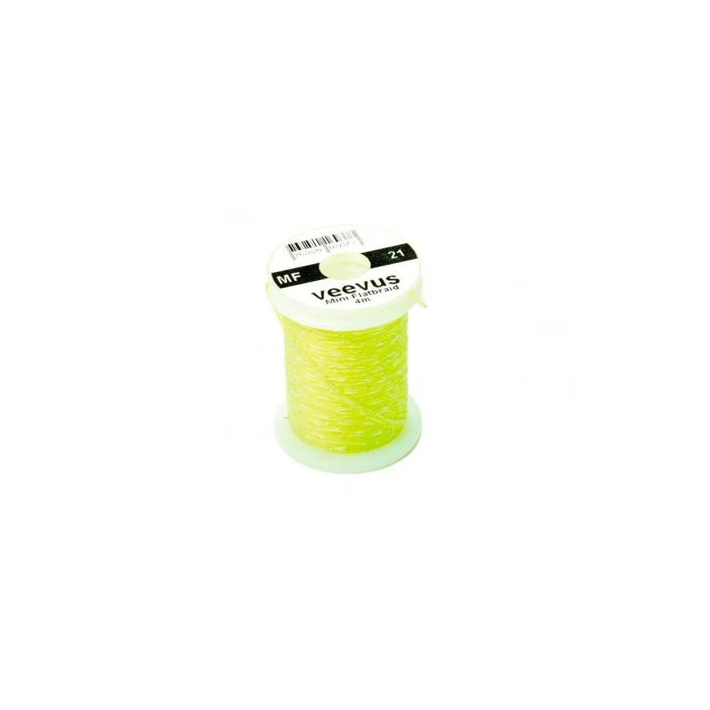 Veevus Mini Flatbraid - Fluo Green 21