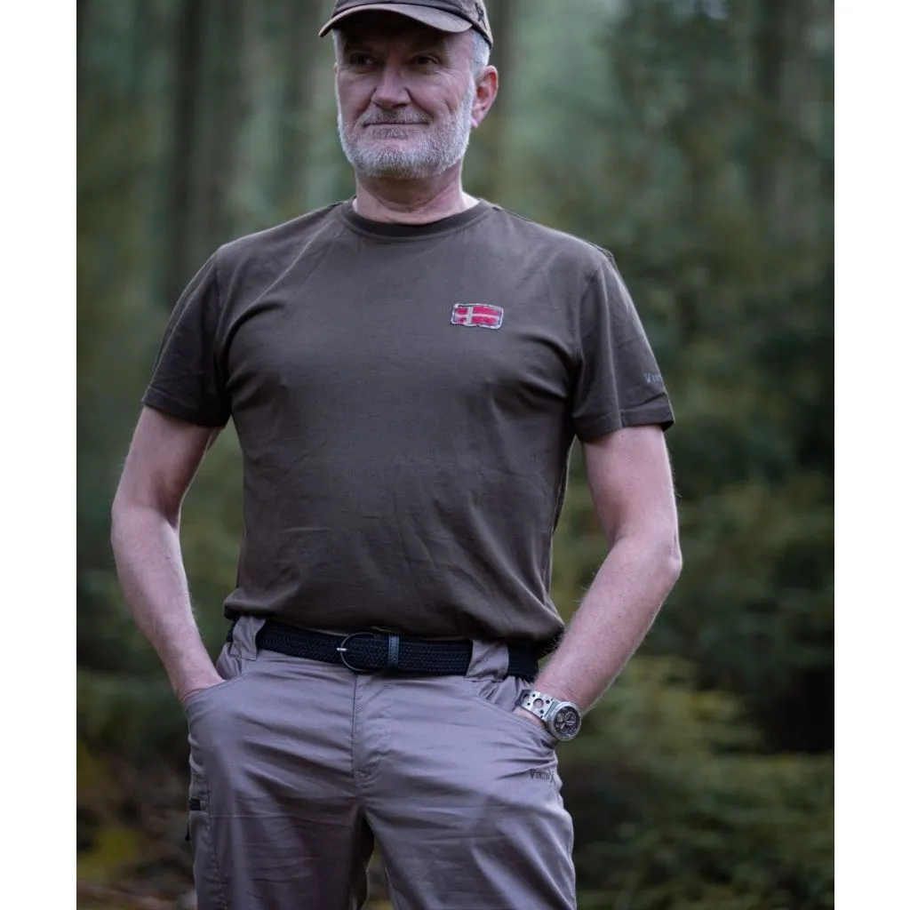 VikinX Søren - T-shirt - Wood Brown - Kun tilbage i 4XL