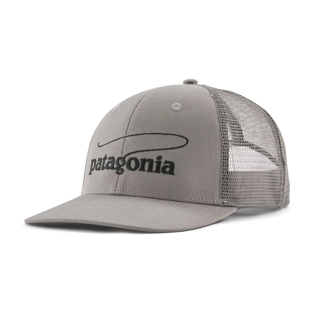 Patagonia Take A Stand Trucker Hat - Casting Logo: Forever Grey