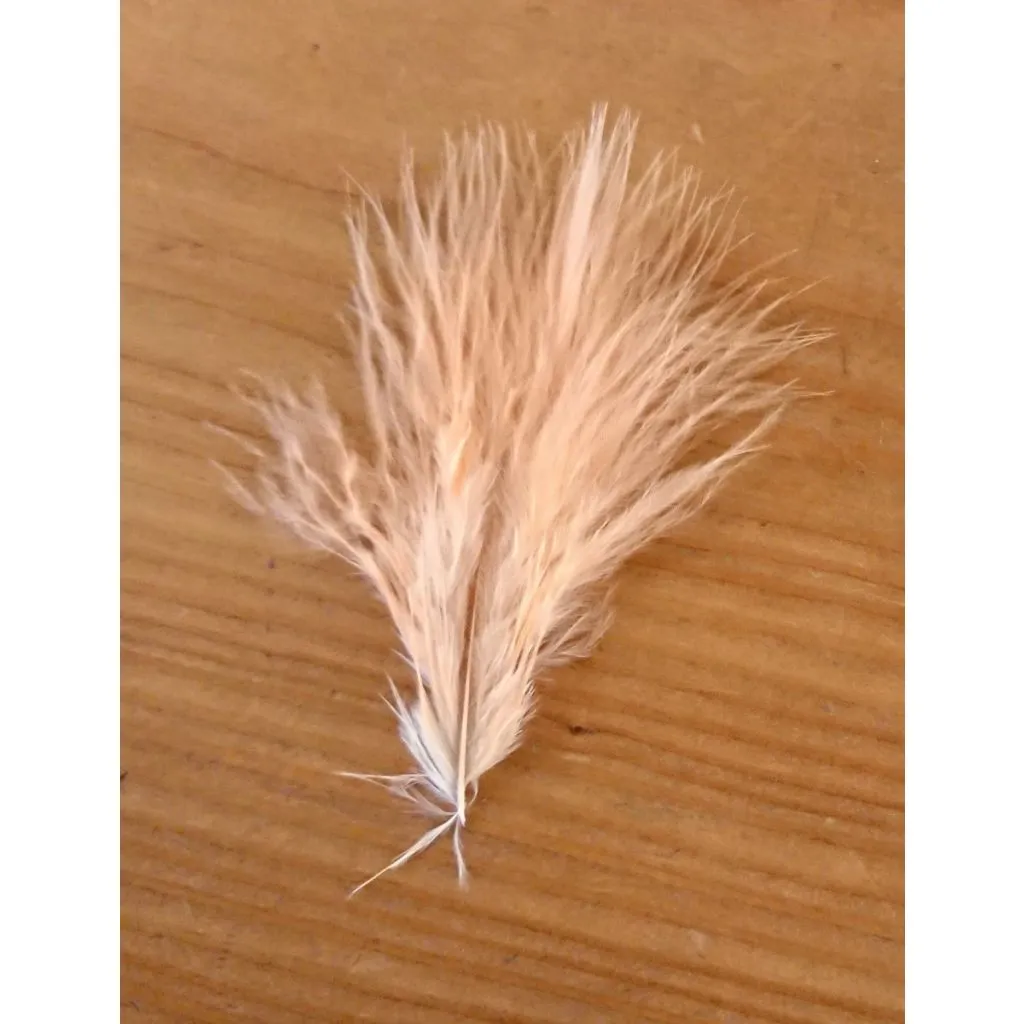 The Fly Co Wooly Bugger Marabou Fjer - Peach