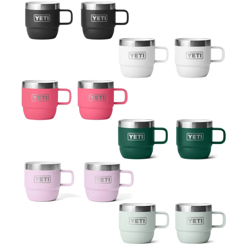 YETI - Rambler 6oz Espresso Mug Stackable (177 ML) - 2 stk pakke 