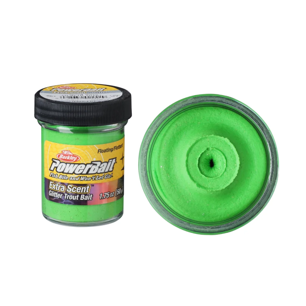 Berkley Powerbait TroutBait med Glitter - Spring Green