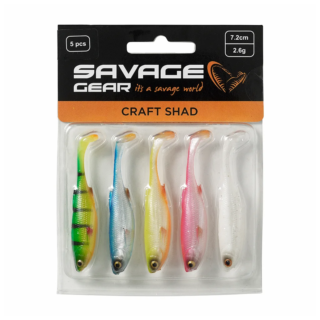 Savage Gear Craft Shad Dark Water Mix 5-pak