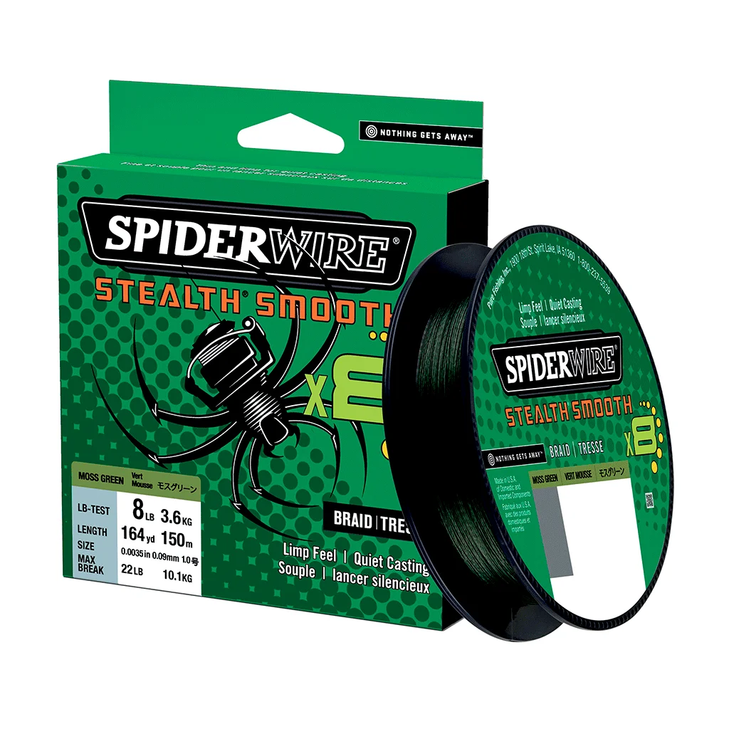 SpiderWire Stealth Smooth 8 Braid - Moss Green -300m - 2021